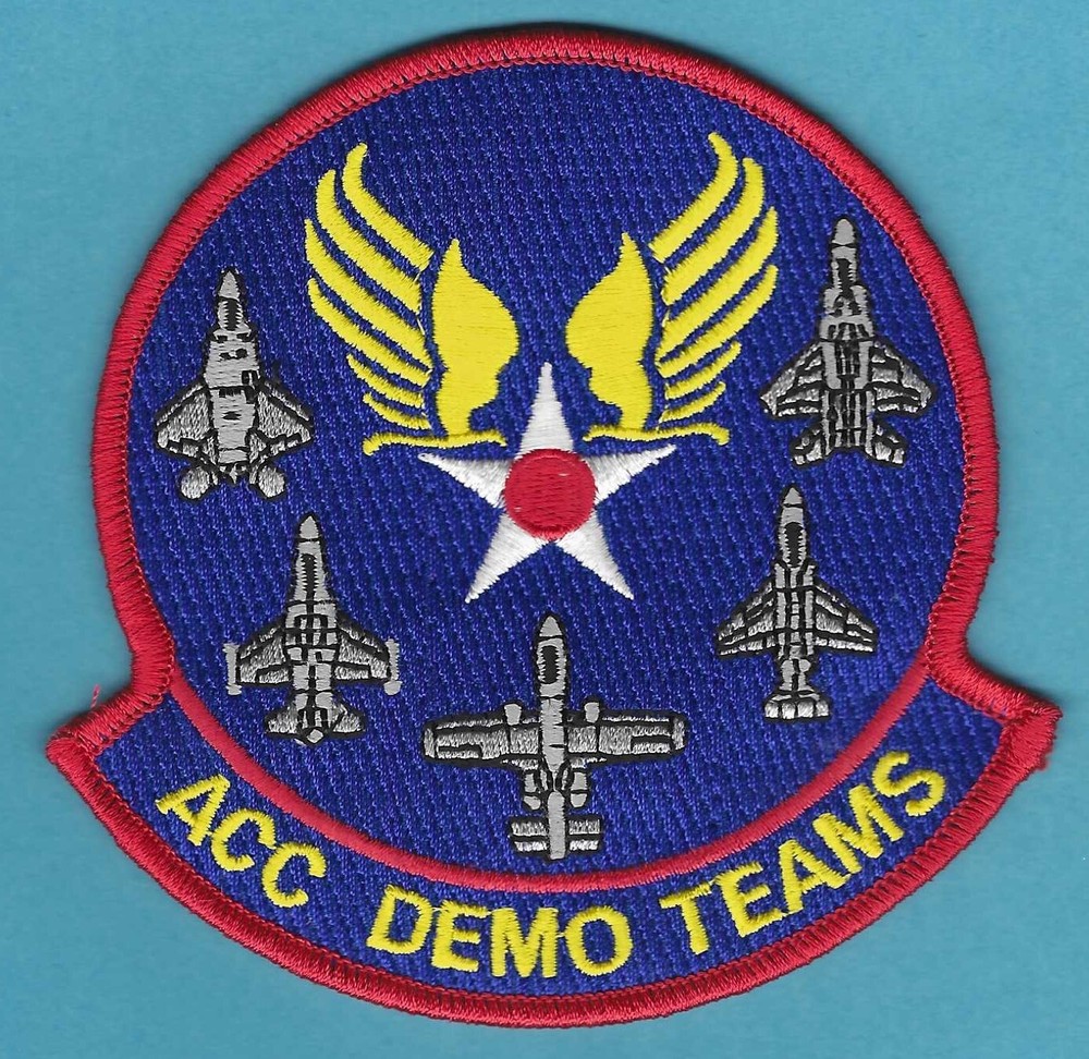 U.S. AIR FORCE AIR COMBAT COMMAND DEMO TEAMS PATCH