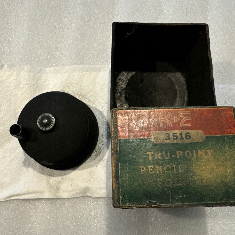 Vintage K&E Keuffel & Esser 3516 Tru-Point Pencil Lead Pointer Sharpener