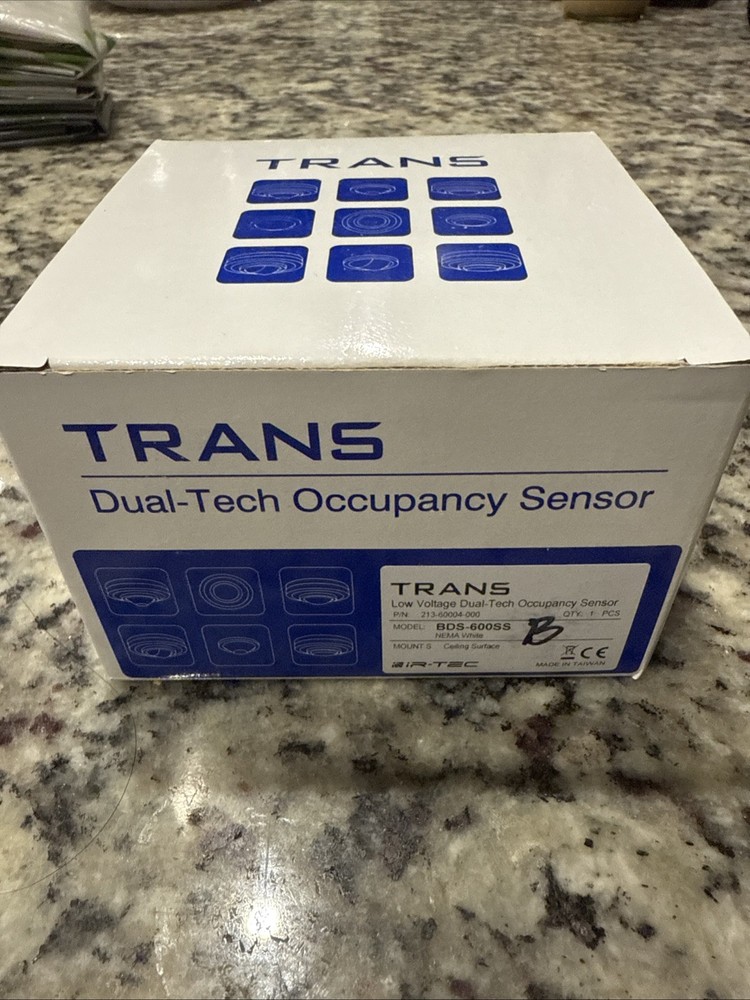 iR-TEC Trans Dual-Tech Occupancy Sensor Model BDS-600SS Mount S