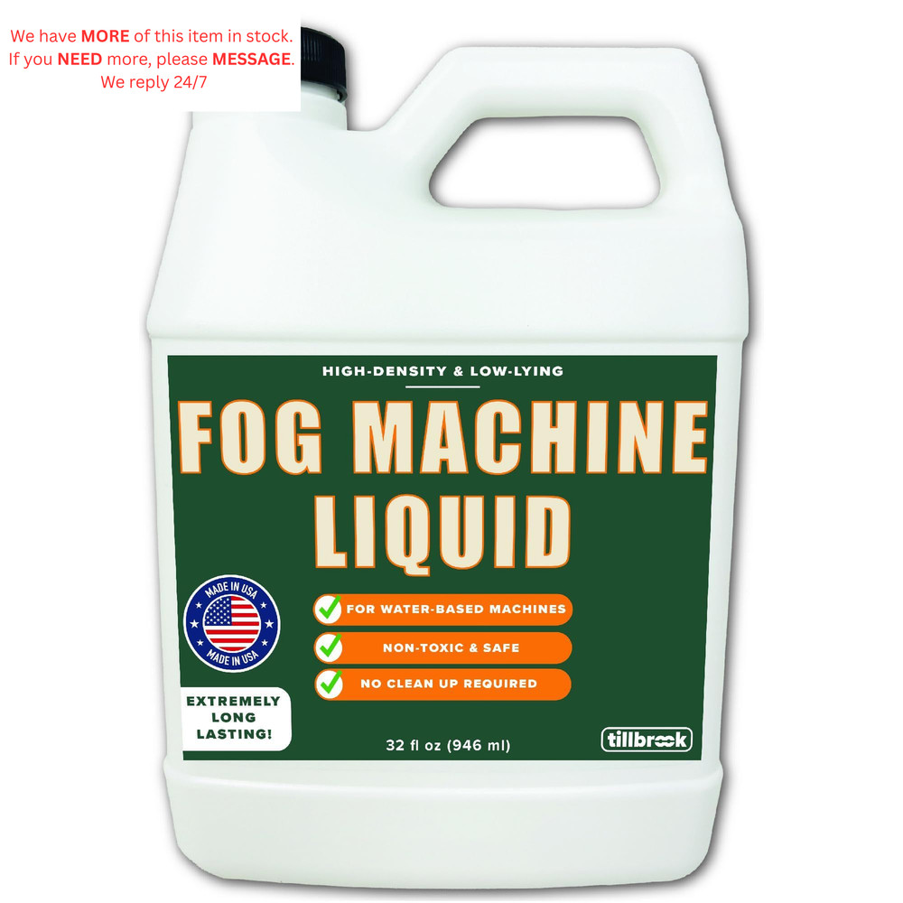 Fog Machine Liquid - 32 oz Tillbrook Fluid - High Density &...