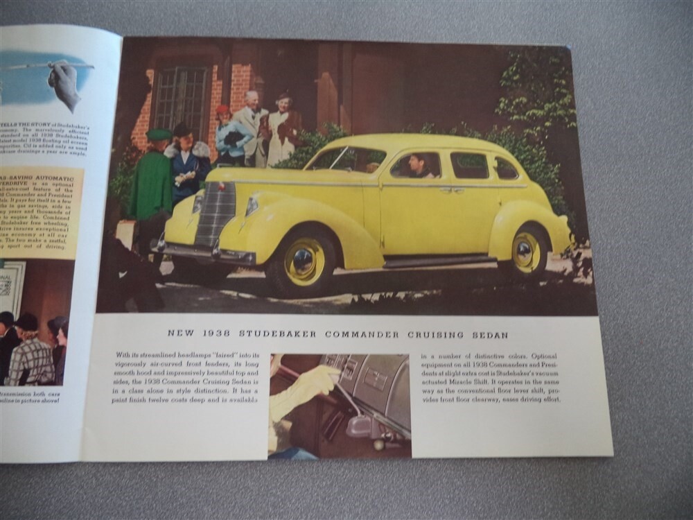 1938 Studebakers Color Sales Brochure Catalog