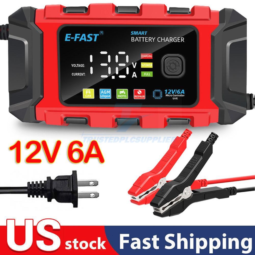 12V Smart Car Battery Charger Automatic Lifepo4 Repair Maintainer Trickle