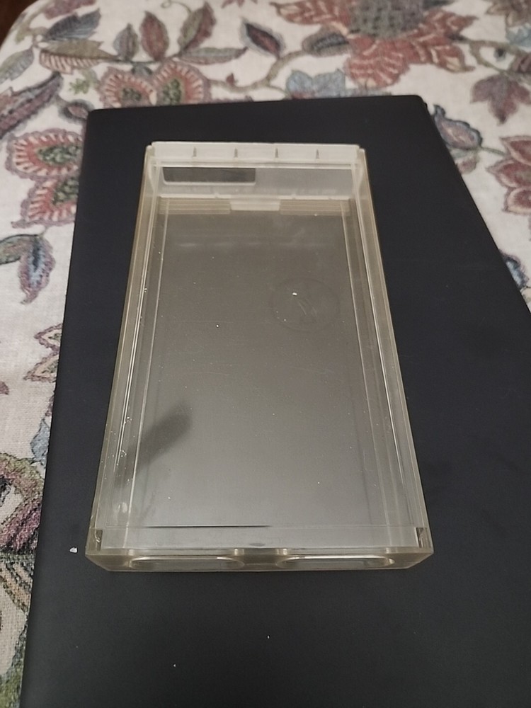 VHS Clear Plastic Cases Bottom Loader Sleeve Protective Case (8)