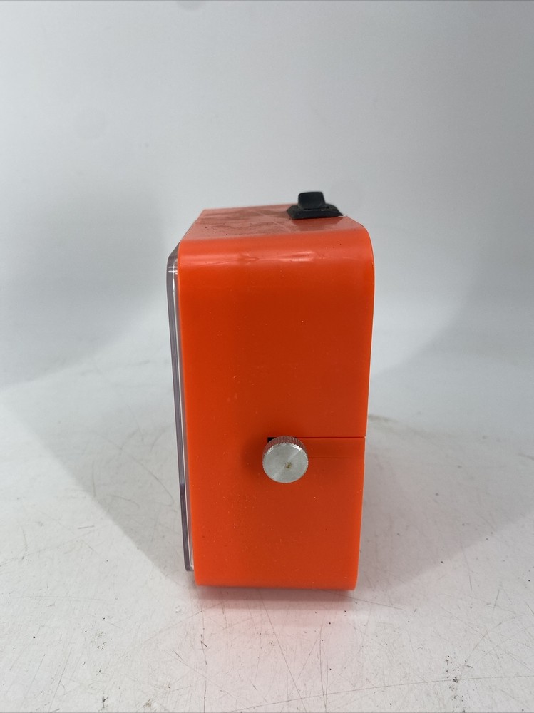 RARE Vintage Aristo Quartz Stopclock Timer Bright Stop Clock Orange NOS