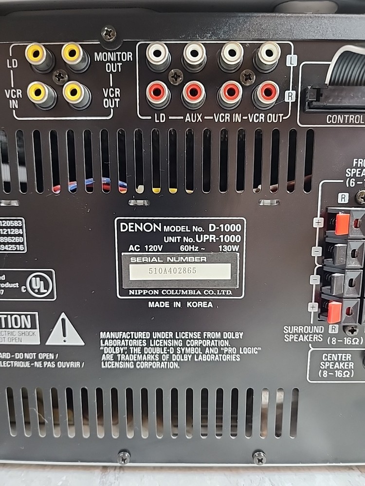 Denon D-1000 Personal Component Compact HiFi System 3 Disc CD Cassette *READ*