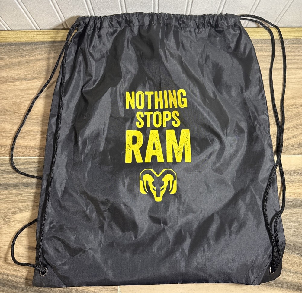 Dodge Ram “Nothing Stops Ram” Racing Drawstring Bag NEW