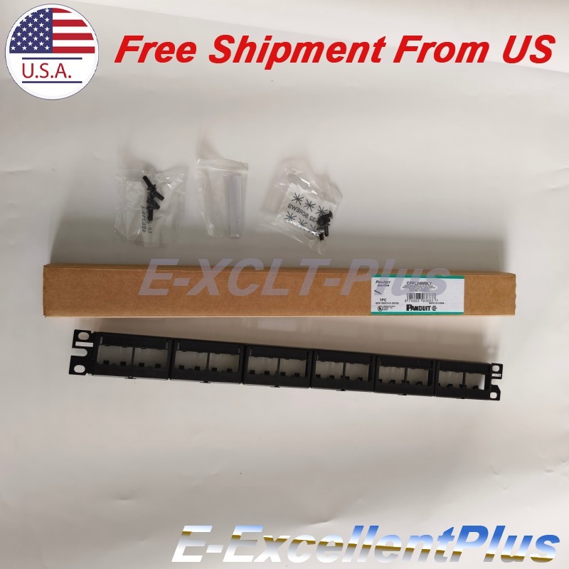 New For Panduit Mini-com CPP24WBLY Modular Patch Panel Suitable CAT6, 5E 24 port