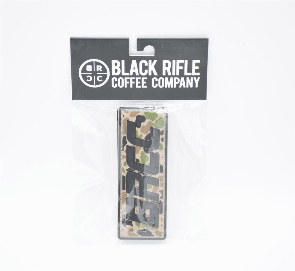 BLACK RIFLE COFFEE ''BRCC FROGSKIN CAMO" LOGO PATCH HOOK/LOOP BACKING BRCC
