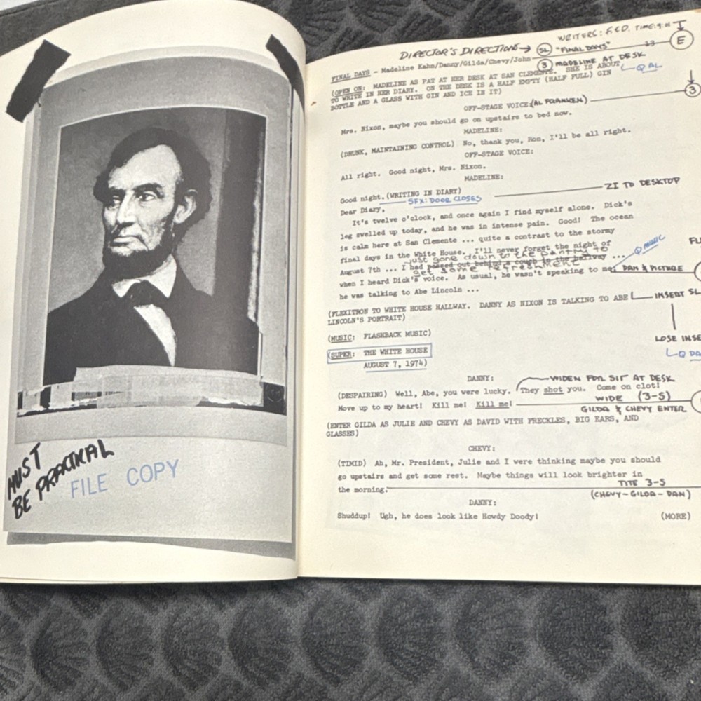 Saturday Night Live Original Bound Script Book – Host Francisco Franco