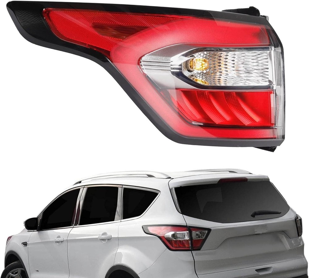 Left Driver Side Tail Light Assembly with Bulb Compatible with Ford Escape Kuga