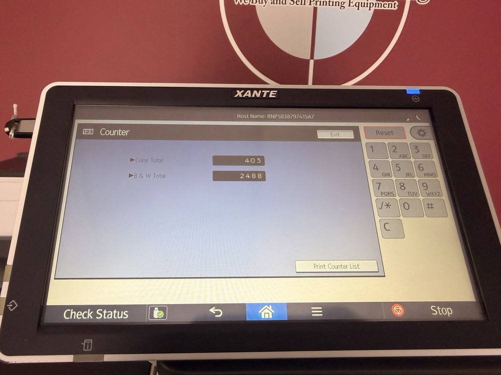 Only 3k Meter Xante En/Press Envelope Printer !Video!
