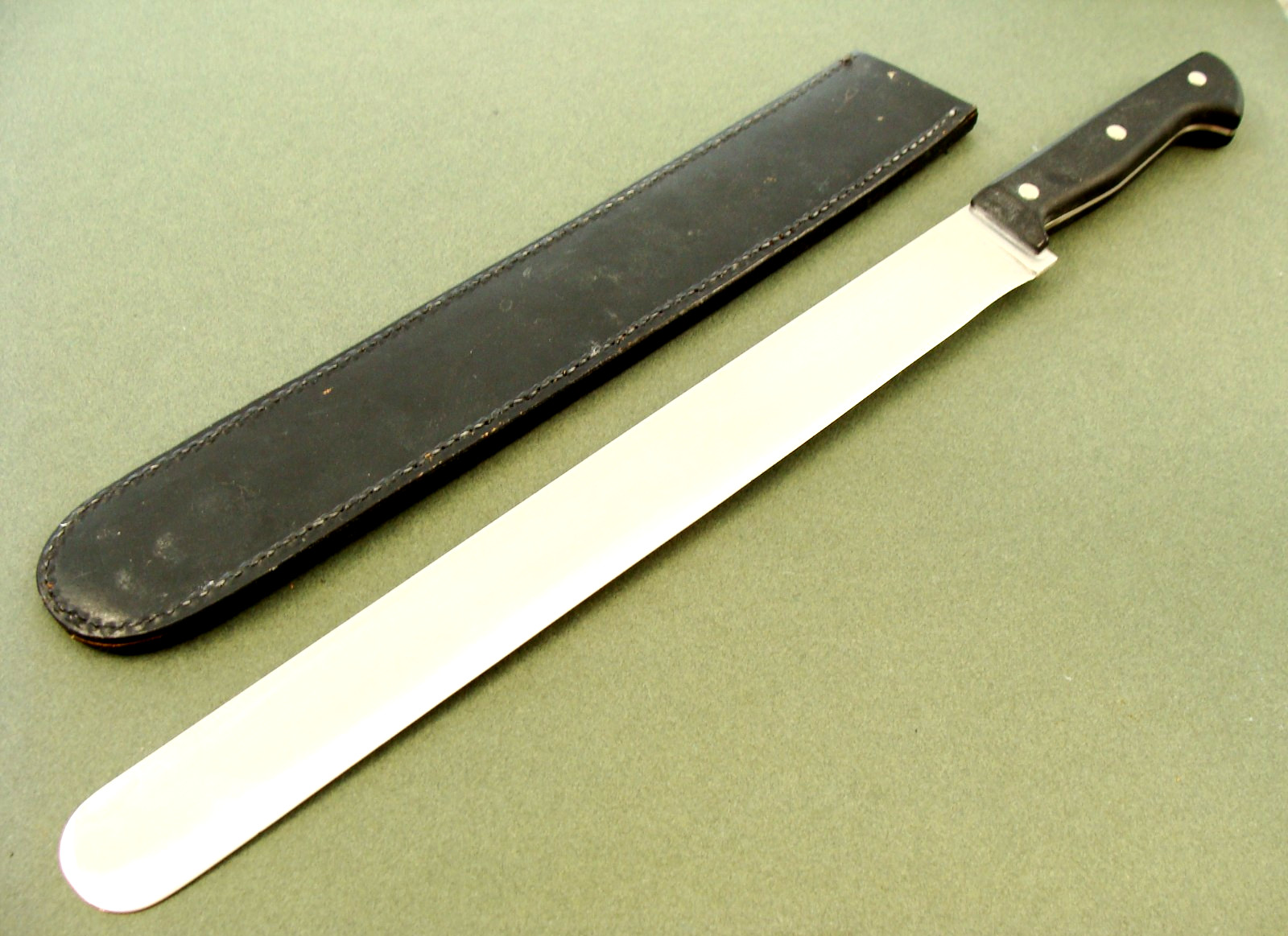 XL 18" VINTAGE AUTOPSY KNIFE & SHEATH PATHOLOGY SCIENCE & MEDICINE KNIVES TOOLS