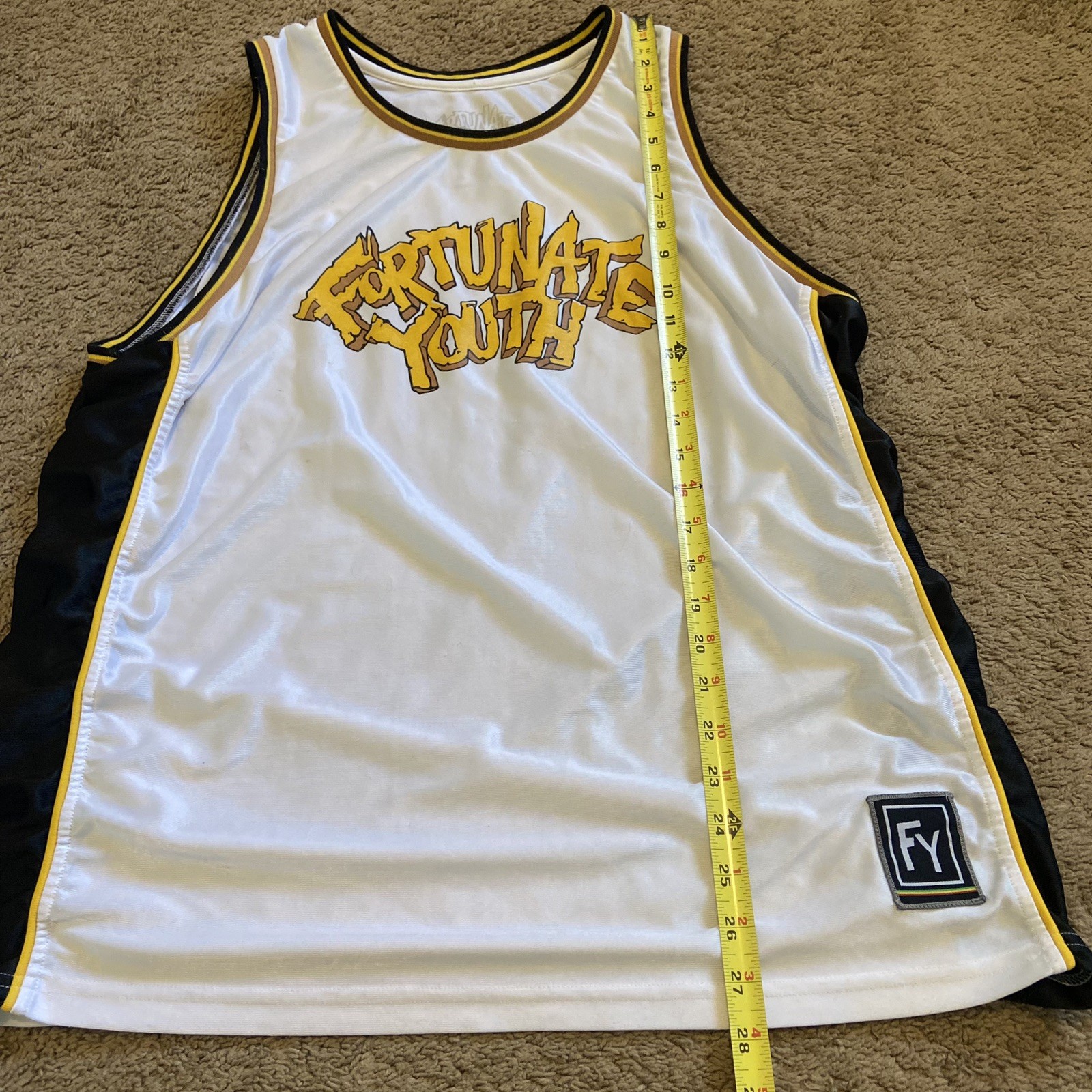 Fortunate Youth Reggae Band XL Jersey White 420 Rare Official Merchandise