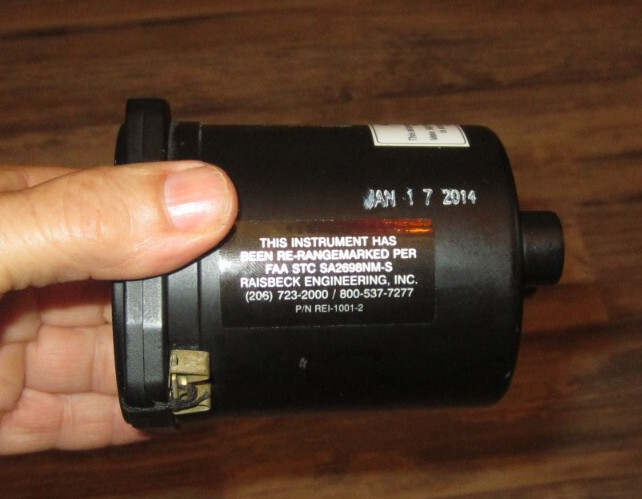 MAXIMUM ALLOWABLE AIRSPEED P/N 8230 CODE B818 RAISBECK RE-RANGE REI-1001-2 B200