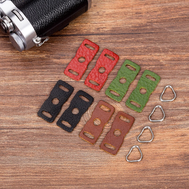 Protector Cover Pad Lug Ring Leather Camera Strap Triangle Split Ring Hook