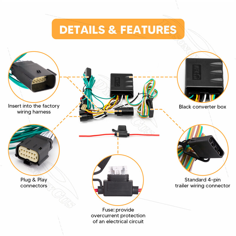Trailer Tow Hitch For 18-19 20 21 22 23 Jeep Wrangler JL w/ Wiring Harness Kit