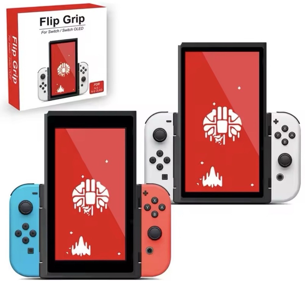 Vertical Bracket Grip Flip for NS Switch/OLED Handheld Game Controller Gamepad