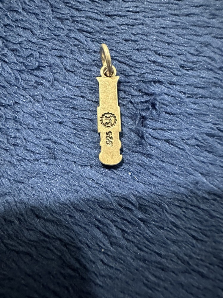 SJC Signed Sterling Silver 925 ‘YHS’ Dangle Charm, 21mm