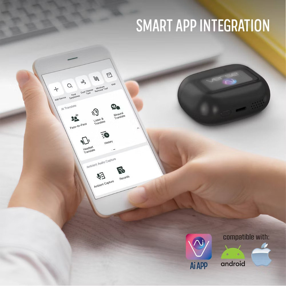 Verse.ai Language Translation Earbuds - White