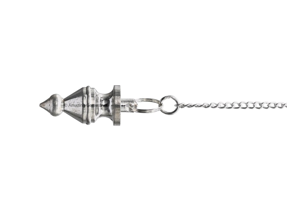 Silver Tear Drop with Ring Plate Steel Copper Pendulum for Divination