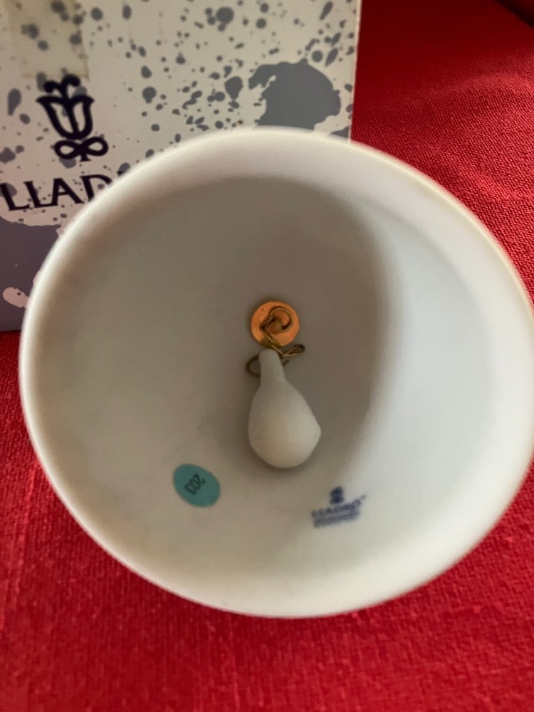 1994 Lladro relief molded Christmas bell