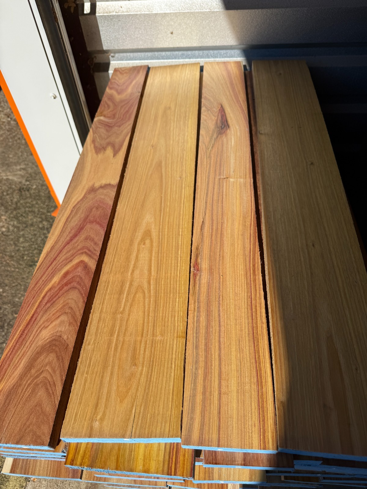 Canarywood Hardwood Lumber 2 BOARDS 36" long S2S Kiln Dried