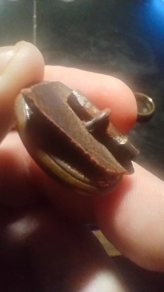 Czechoslovakia Military Button For Helmet - Pre Ww2