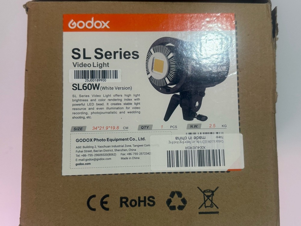 Godox SL-60W LED Video Light Kit (Missing Control ) Condition NEW TESTED