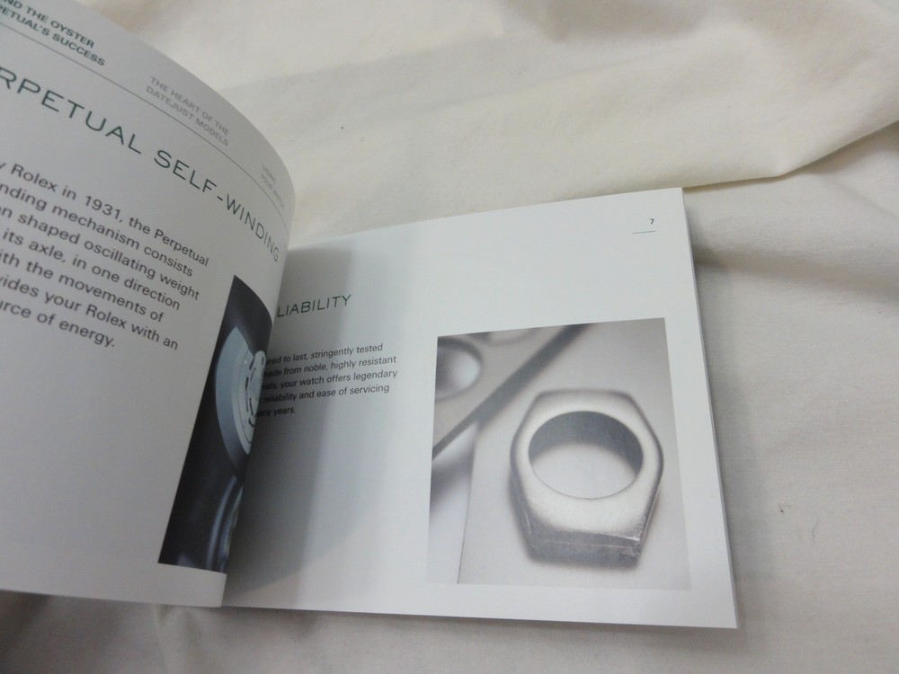 Authentic Rolex Manual / Booklet Rolex Datejust ~ 2014