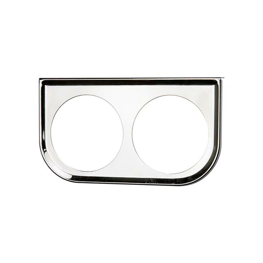 GlowShift Universal Chrome Dual Gauge Under Dash Mounting Bracket Pod 52mm