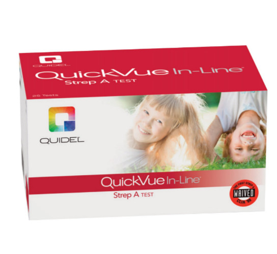 Quickvue In-Line Strep A Test Kit CLIA Waived 25/Box