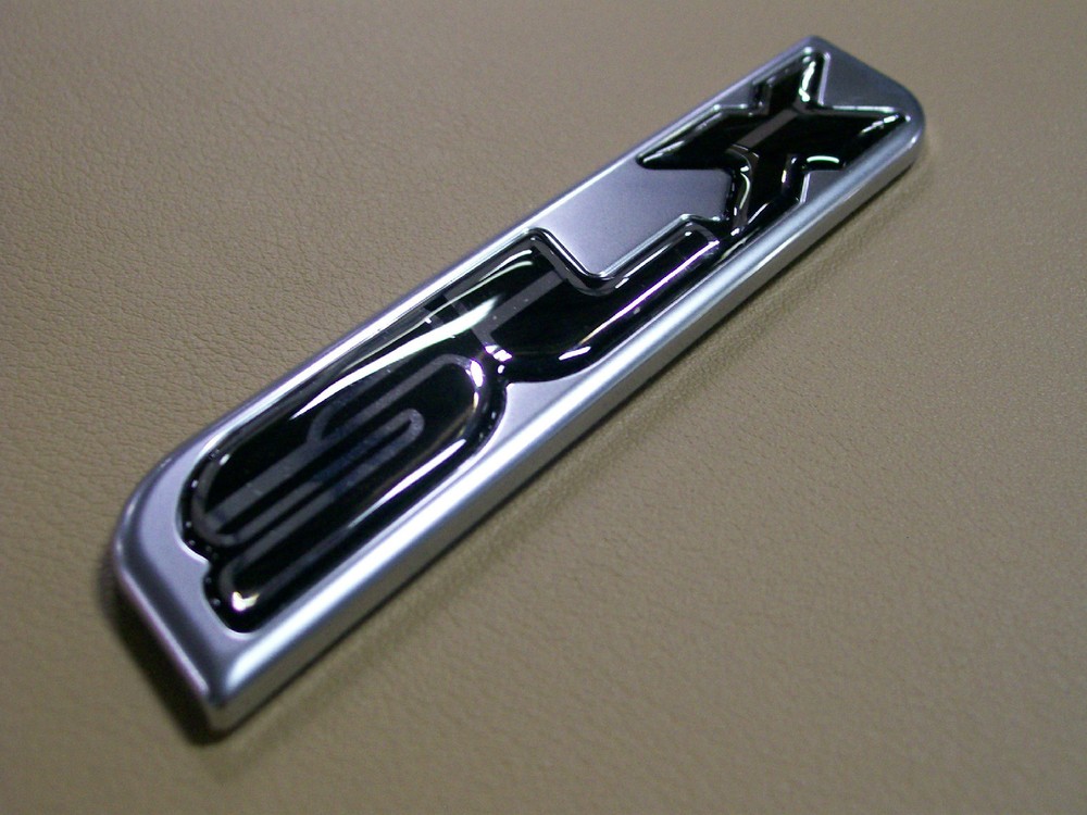 SEARAY SLX BLACK AND SILVER EMBLEM
