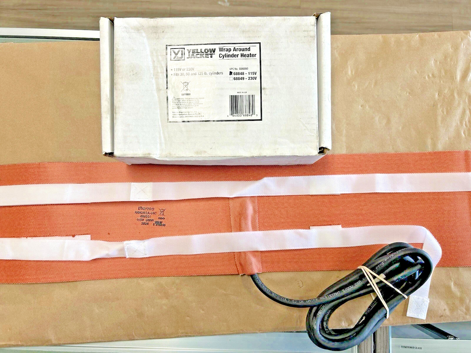 Yellow Jacket OEM 68848 Wrap Around Refrigerant Cylinder Heater 115 VAC