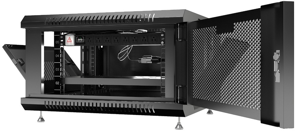 6U Wall Mount Server Rack Locking Network Cabinet Box Data Enclosure VENTED Door