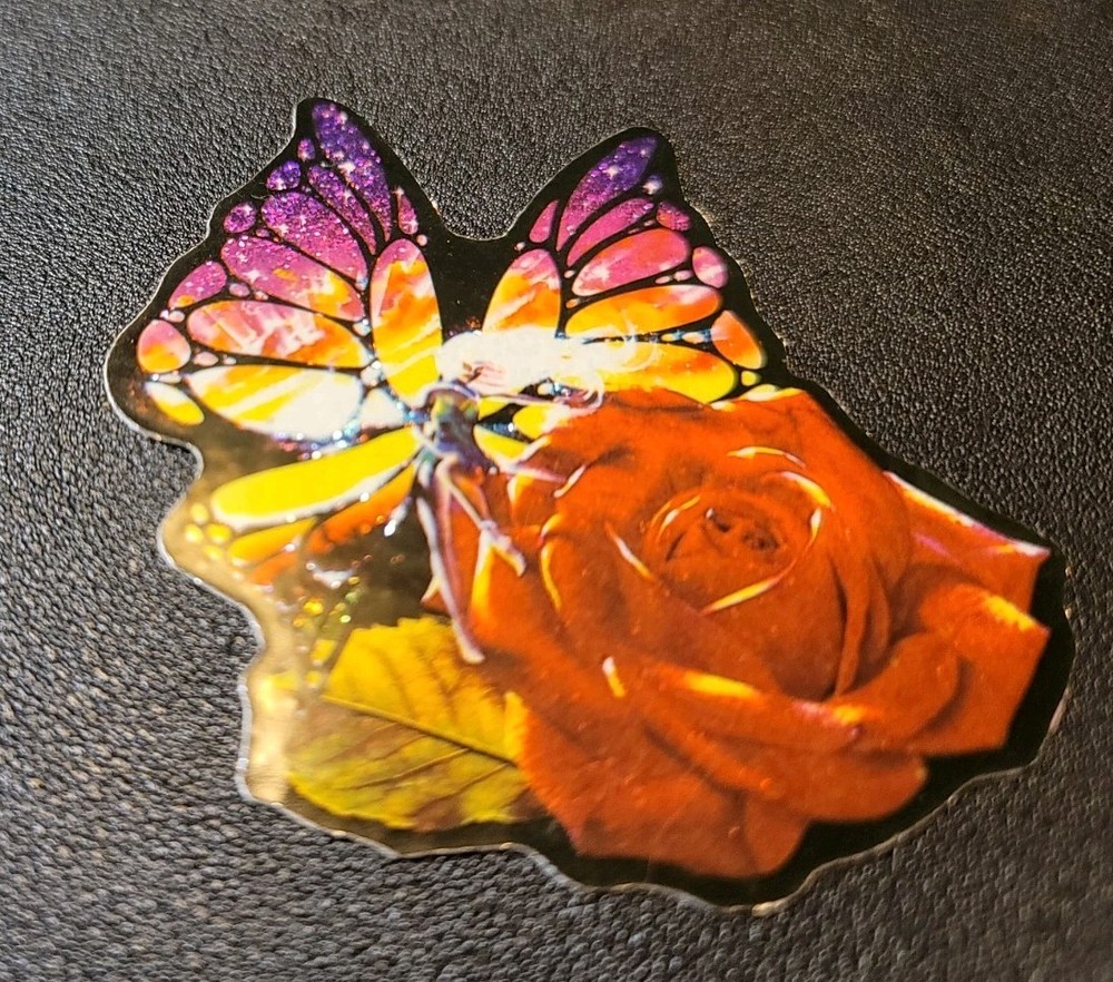 Vintage Pixie, Fairy Rose Vending Machine Glitter Sticker