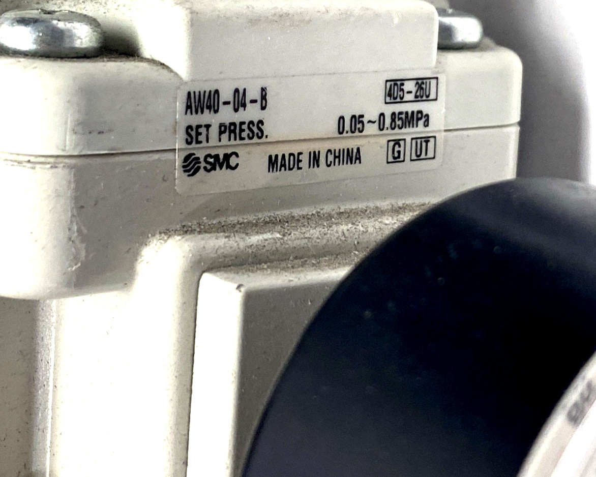 SMC AW40-04-B Pneumatic Filter Regulator w/ Gauge