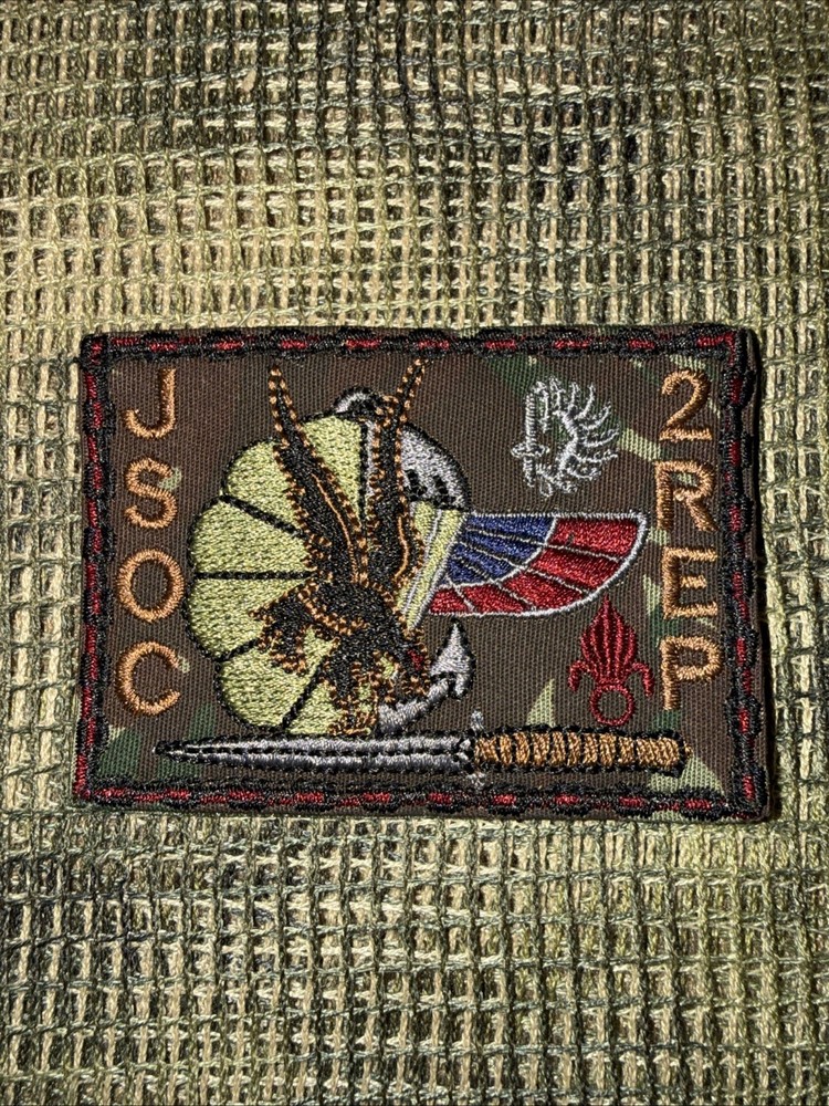 French Foreign Legion 2 Rep JSOC  Para  Commando Afgan War Patch