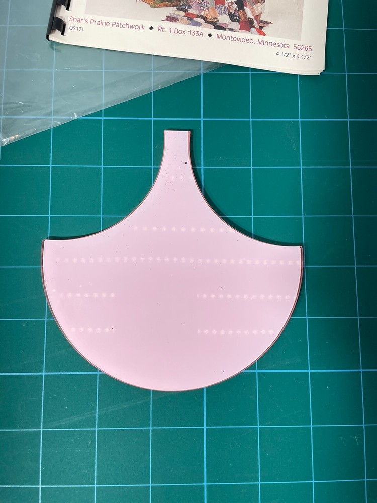 Shell Quilting Template Quick Strip 5" Shell