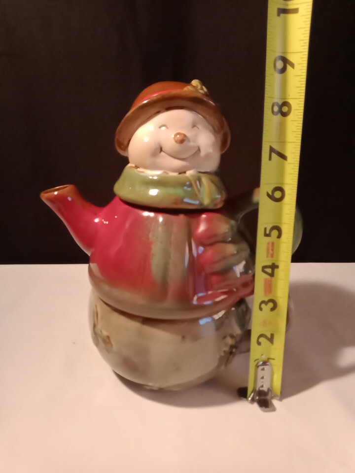 Holiday 2010 Snowman Teapot/Cup Set