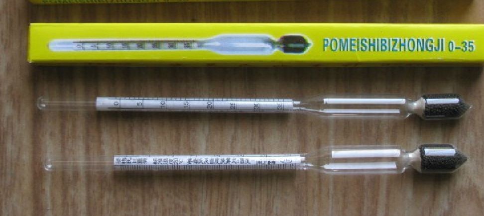 0 -70% Laboratory Scale Hydrometer Specific Gravity 1-2 Baume