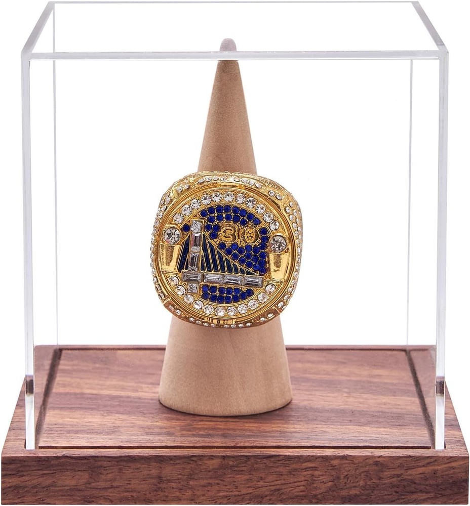 Championship Ring Display Case, No Assembly Required Clear Transparent
