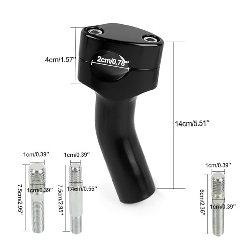 Universal Motorcycle Handlebar Riser - Motorcycle 4 inch Handlebar Pullback