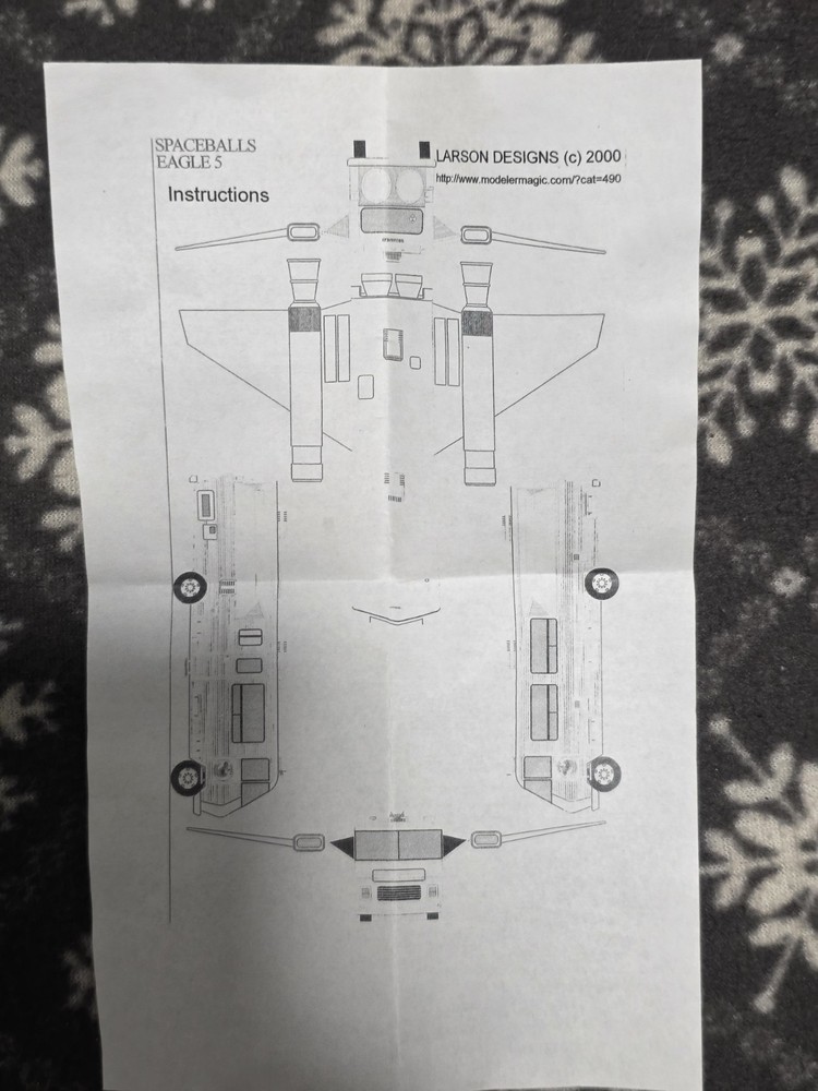 Larson Designs SpaceBalls Eagle 5 Resin Model 2000