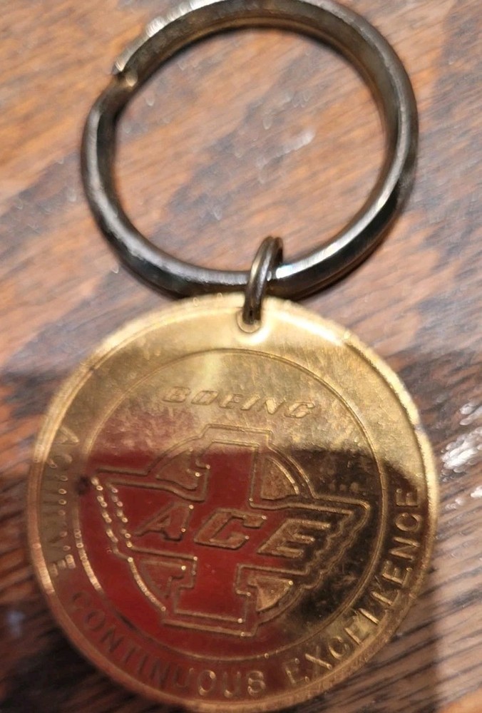 Seattle Boeing Ace Achieve Continuous Excellence Keychain