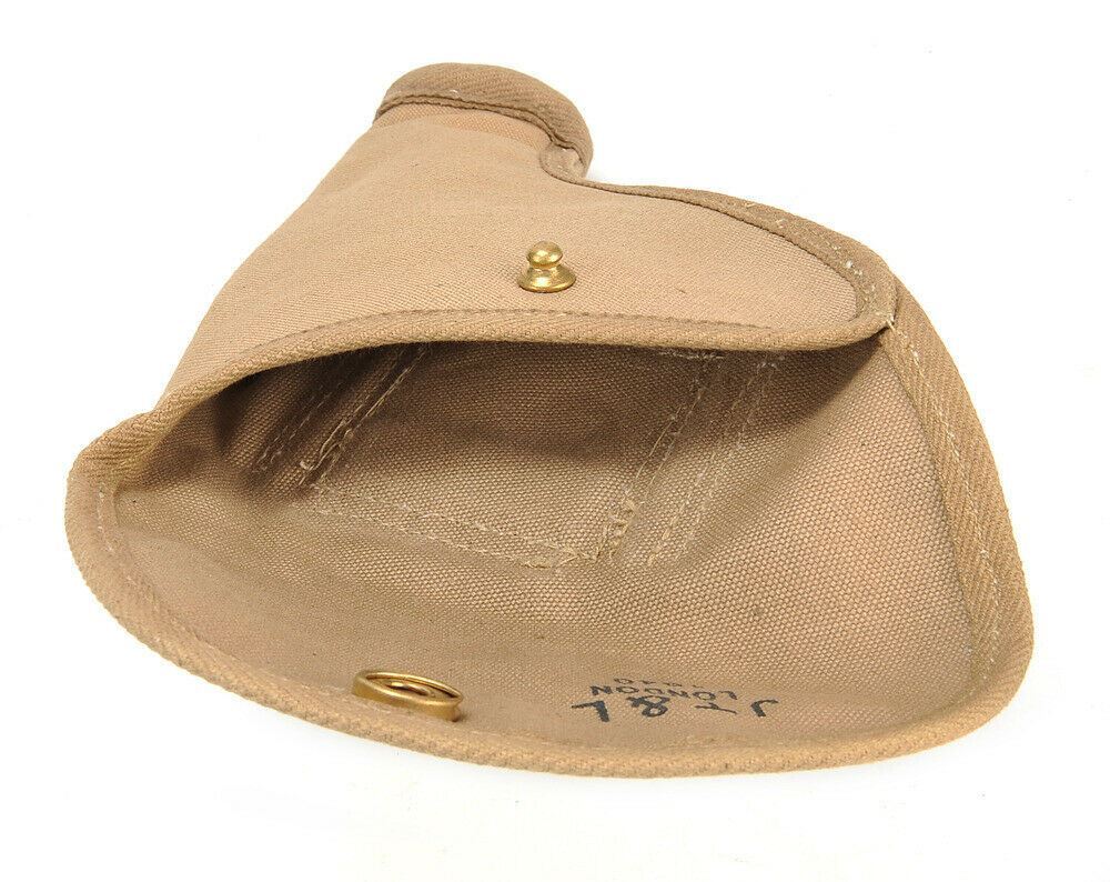 British Webley .38 / .455 Canvas Holster marked JT&L London 1940