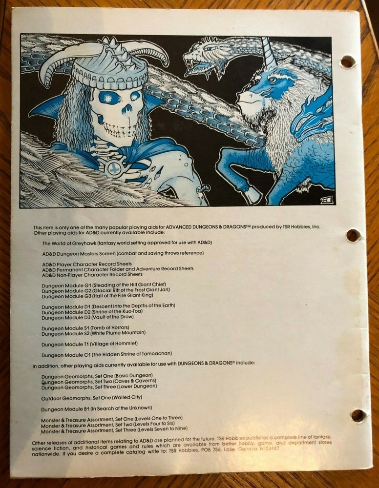 Advanced D&D - The Rogues Gallery DM Guide (1980) Excellent Condition!