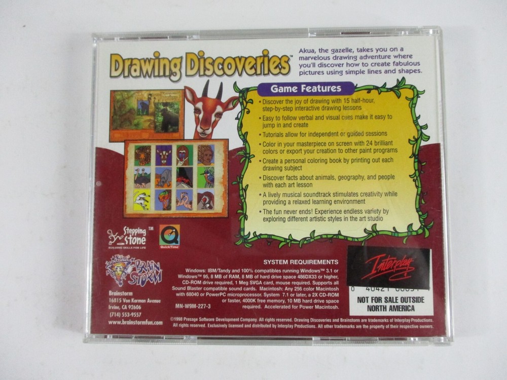 Stepping Stone DRAWING DISCOVERIES Windows CD!!