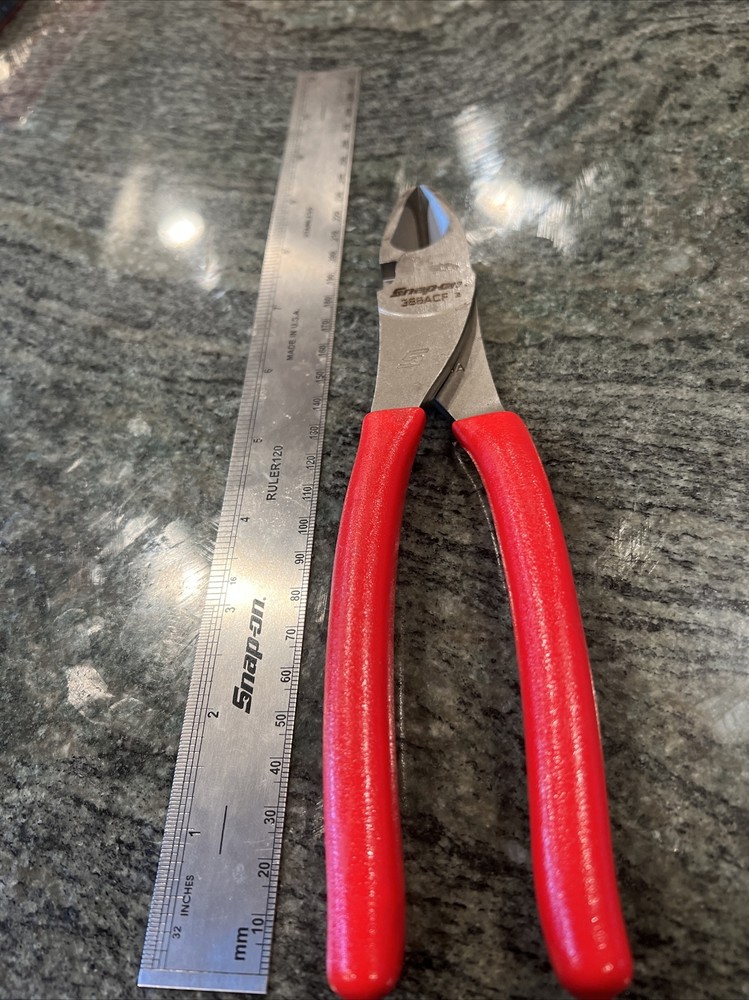 Snap-On 388acf 8" vector edge high leverage diagonal cutter red