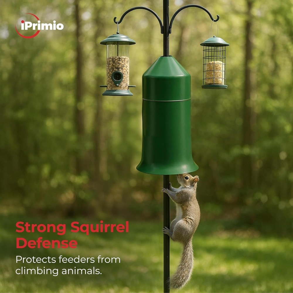 18" Squirrel Baffle - Easy Install Pole Wrap Around Baffle: Protect Hanging B...