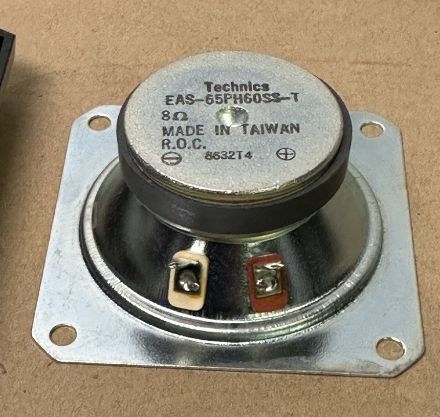 OEM Technics 3” Tweeter Driver EAS-65PH60SS-T Frame Screws Pulled From SB-2660
